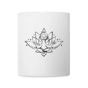 Faultier macht Yoga-Sloth doing yoga - Tasse - Weiß - Vorne