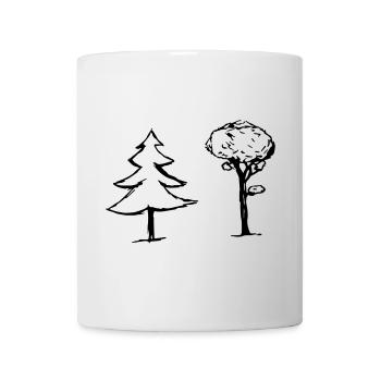 Bäume - Tasse - Weiß - Vorne