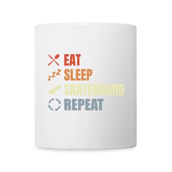 Eat Sleep Skate Repeat - Tasse - Weiß - Vorne