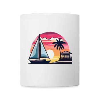 Sommerzeit - Tasse - Weiß - Vorne