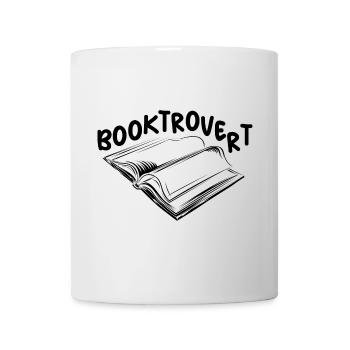 booktrovert Buchliebe Leser Lesen Symbol Logo icon - Tasse - Weiß - Vorne