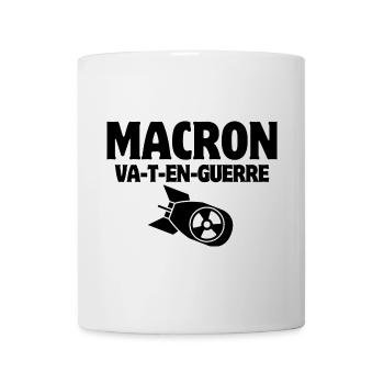 anti-war, Macron, stop war - Mug - white - Front