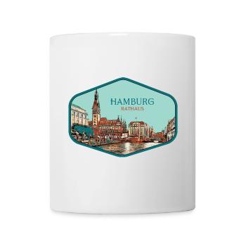 Hamburg, a historic German city - Mug - white - Front