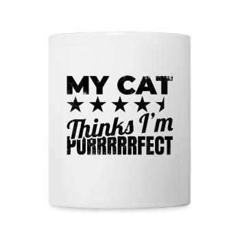 Cat Owner Joke - Mug - white - Front