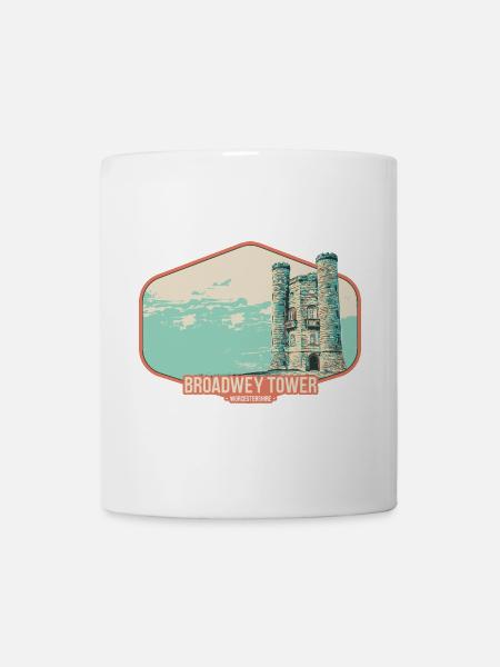 Illustration Broadwey Tower, Worcestershire - Tasse - Weiß