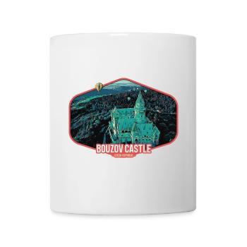 Illustration Château Bouzov en Tchéquie - Mug blanc - blanc - Devant