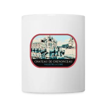 Illustration Château Chenonceau, Loire Valley - Mug - white - Front