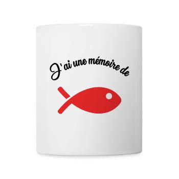 POISSON. MEMOIRE. SARDINE. POISSON D'AVRIL - Mug blanc - blanc - Devant