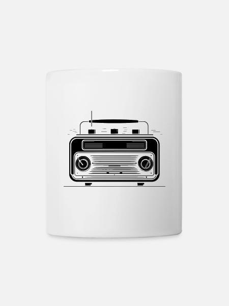 Oldschool Radio - Tasse - Weiß
