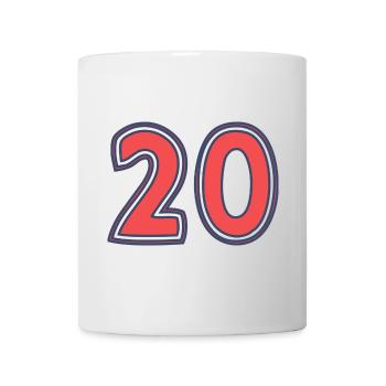 20. 20 JAHRE. 20-JÄHRIGES JUBILÄUM - Tasse - Weiß - Vorne