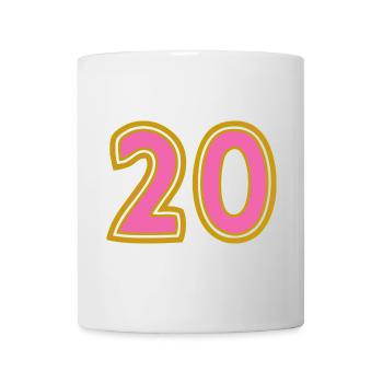 20. 20 YEARS. 20th ANNIVERSARY. 20TH ANNIVERSARY. - Mug - white - Front