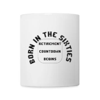 Né dans les années soixante, Retraite, Retraite - Mug blanc - blanc - Devant