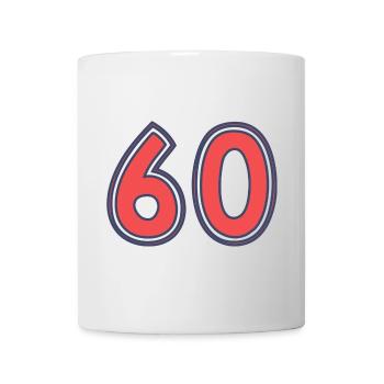 60. 60 YEARS. 60th ANNIVERSARY - Mug - white - Front