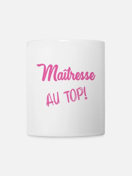 MAÎTRESSE. MERCI. MERCI MAÎTRESSE - Mug blanc - blanc