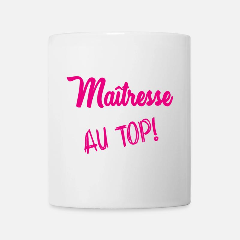 MAÎTRESSE. MERCI. MERCI MAÎTRESSE - Mug blanc - blanc
