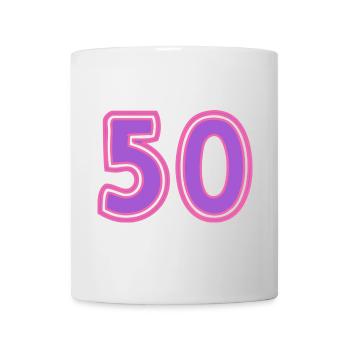 50. 50 YEARS. 50th ANNIVERSARY. 50TH ANNIVERSARY. - Mug - white - Front