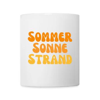 Sommer Sonne Strand Nectarine - Tasse - Weiß - Vorne