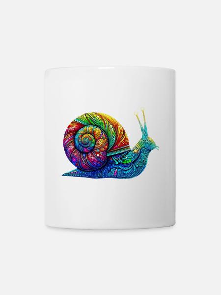 Schnecke - Tasse - Weiß