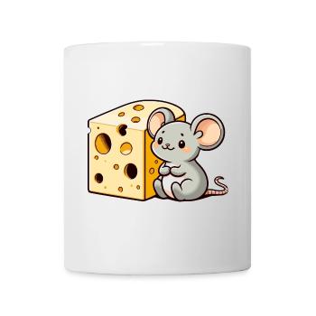 Cheese Lover Mouse: The Tiny Gourmet - Mug - white - Front
