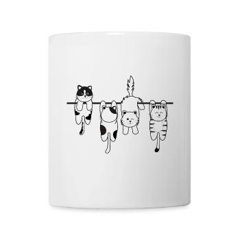 Chat de lessive - Mug blanc - blanc - Devant