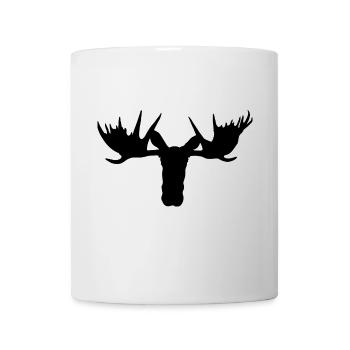 Elchkopf – Majestät der skandinavischen Wälder - Tasse - Weiß - Vorne