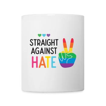 LGBT Pride Month - Straight Against Hate - Mug - white - Front