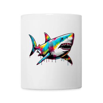 Requin - Mug blanc - blanc - Devant