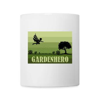 Rétro/Vintage Héros de jardin masculin - Mug blanc - blanc - Devant