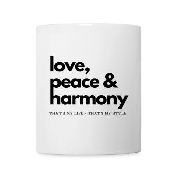 Love & Peace - Mug - white - Front