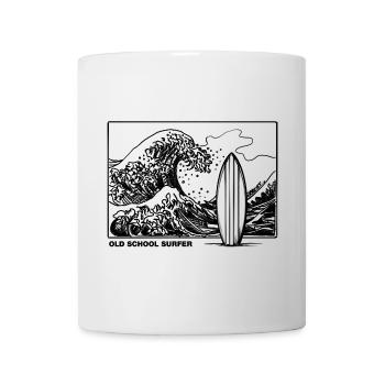 Old School Surfer - Mug - white - Front
