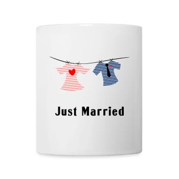 COUPLE. JUST MARRIED. EVJF. SAINT VALENTIN. LOVE. - Mug blanc - blanc - Devant