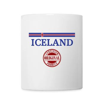 Drapeau de l’Islande, fierté islandaise - Mug blanc - blanc - Devant
