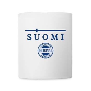 Flagge von Finnland, finnischer Stolz - Tasse - Weiß - Vorne