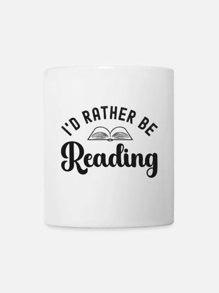 Reading Bookworm Bookworm - Mug - white