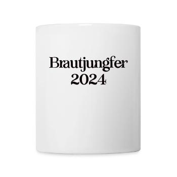 Hochzeit Brautjungfer 2024 Junggesellinnenabschied - Tasse - Weiß - Vorne
