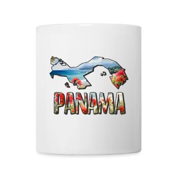 Watercolor Map Panama - Mug - white - Front