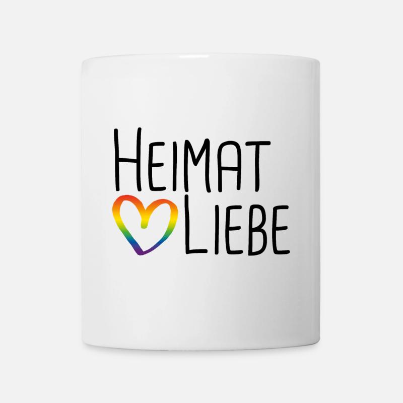 Heimat Liebe - Tasse - Weiß
