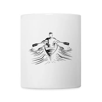 Croquis d’aviron - Mug blanc - blanc - Devant