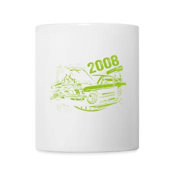 2008 Anniversaire Classique Modèle Voiture 2008 Millésime 2008 - Mug blanc - blanc - Devant
