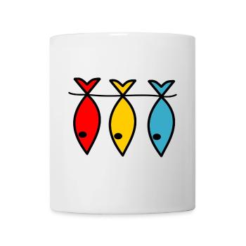 FISH. APRIL FOOLS. HUMOR. SEA. OCEAN - Mug - white - Front