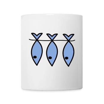 FISH. APRIL FOOLS. HUMOR. SEA. OCEAN - Mug - white - Front