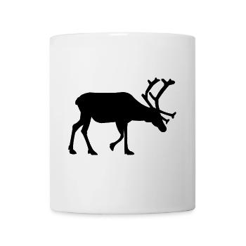 Reindeer Scandinavia Lapland Deer Rudolph Animal - Mug - white - Front