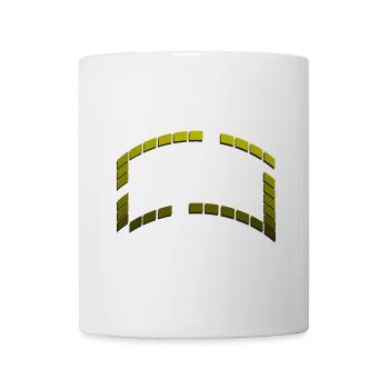 Frame Squares Graduated Green Gradient - Mug - white - Front