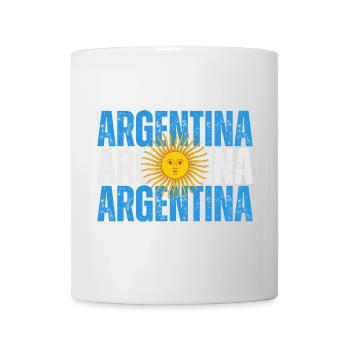 Flagge von Argentinien, Argentinischer Stolz - Tasse - Weiß - Vorne