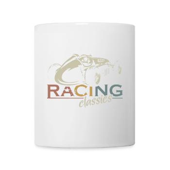 retro racing vintage car Formula Symbol Logo Team - Mug - white - Front