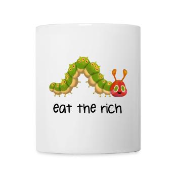 Noir chenille - Mug blanc - blanc - Devant