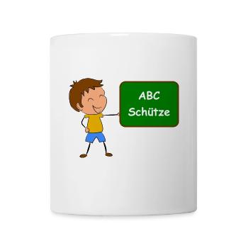 Einschulung ABC Schütze - Tasse - Weiß - Vorne