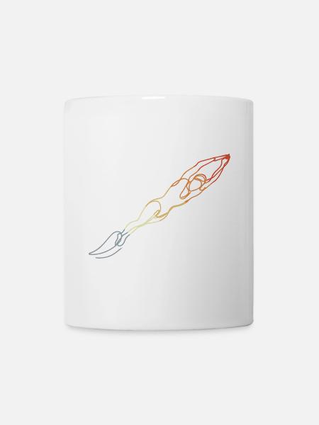 Natation Style Rétro - Mug blanc - blanc