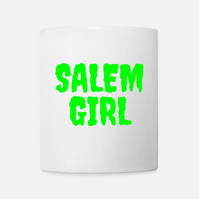 Vibrant Salem Girl Graphic Tee - Mug - white