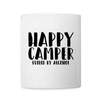 Un campeur heureux alimenté par l’alcool 3 - Mug blanc - blanc - Devant